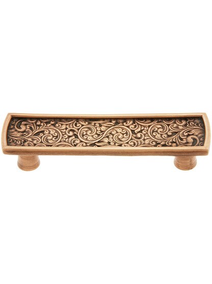 Saddleworth Drawer Pull - 3 inch Center to Center in Antique Copper.